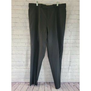 Ralph Lauren Total Comfort Mens 34X32 Black 100% Wool Dress Pants